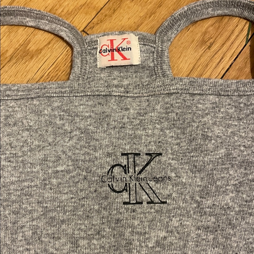 Vintage Calvin Klein Gray Tank with CK Logo